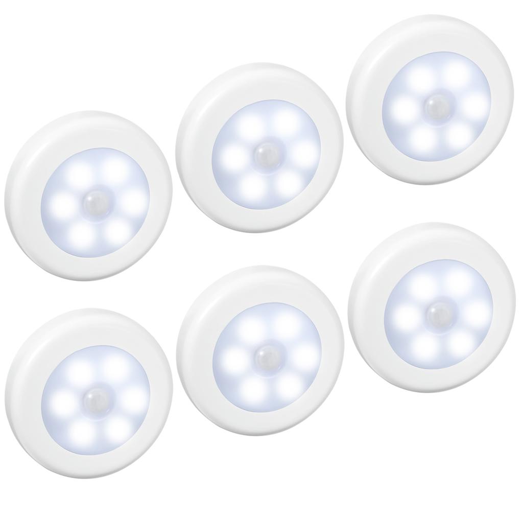AMIR Upgraded Motion Sensor Light Cordless Battery-Powered LED Night Light Stair Lights Wall Lights for Hallway Bedroom Kitchen