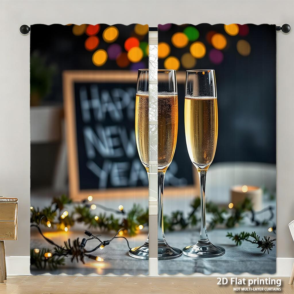 Piece Set High Definition Digital Printed Curtainsautumnsquirrelpumpkinleafcolorfulstylehome Decoration Style Curtain Made Of Polyester