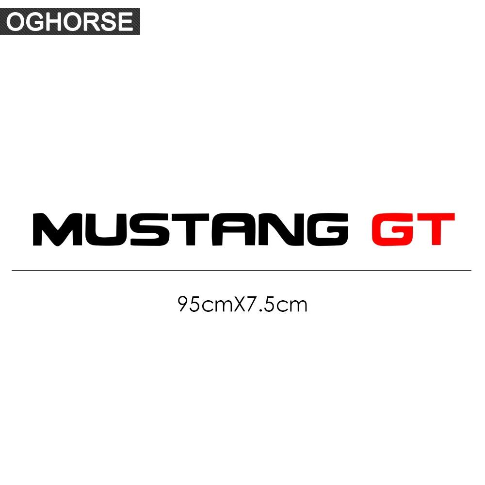 Ford Mustang GT Reflekterande Vindrute- och Bakrutedekal