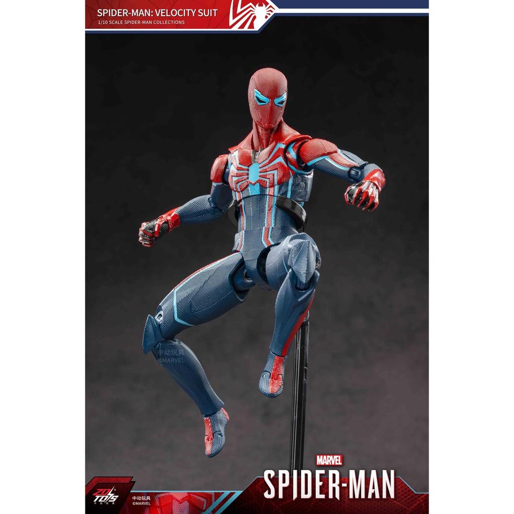 ZD Toys Spider-Man Velocity Suit 7-Inch X-Series Painted Action Figure ABS PVC Collectible Toy with Accessories and Stand
