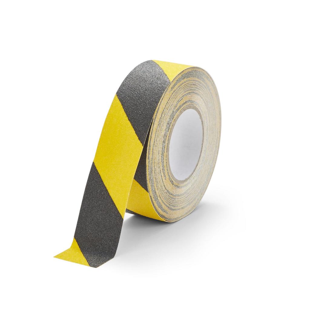 Taśma antypoślizgowa ostrzegawcza 50mm/18.3m czarno/żółta