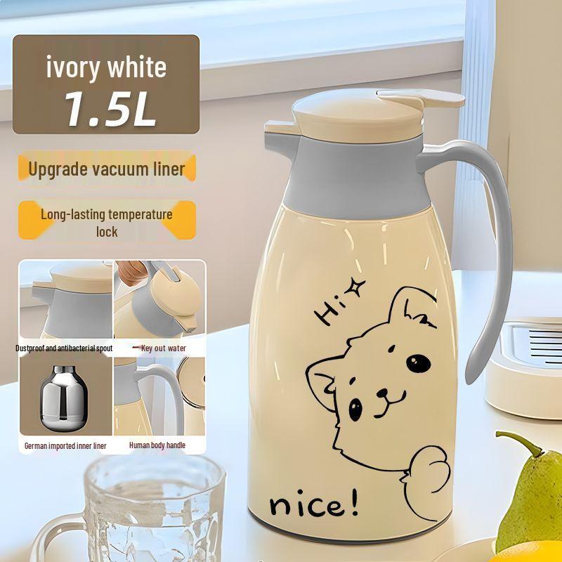 Large Capacity Dormitory Kettle: Glass Liner Thermos for Students