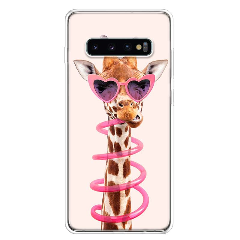 

Чехол для телефона с милым мультяшным жирафом и животным для Samsung Galaxy A51 A71 A50 A70 A40 A30 A20E A10 A41 A31 A21S A11 A01 A6 A8 + A7 Samsung A9 2018