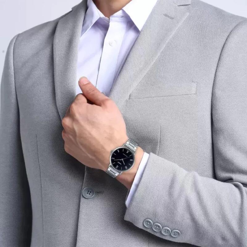 Casio STANDARD Series Heart of Darkness Fashion Simple Business Casual Style Quartz Movement Stainless Steel Strap Japanese and Korean MTP-VT01D-1B2