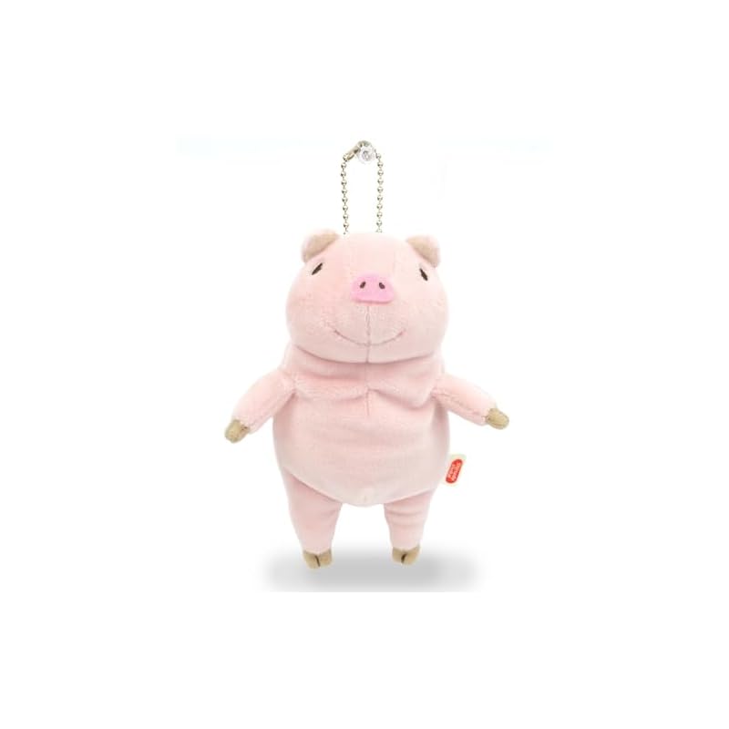 Shinada Global Mochi Serie Mochi Schwein Pink (Mini) 7 x 5 x 14cm Plüschschwein Tier MOBT-0100