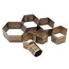 7PCS Leather Die Cutter Polygon Handicraft Leather Cutting Dies Mold 20‑50mm High Carbon Steel