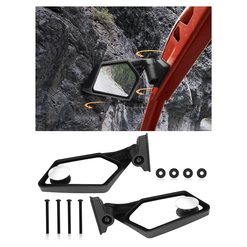 Side View Mirror Rearview Mirror Reversing Mirror For UTV Motorcycle For Bombardier Can-Am Maverick X3 MAX 2017-