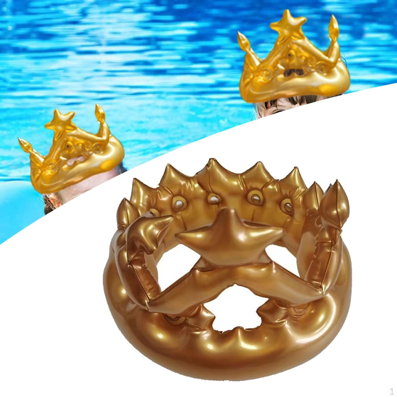 

Надувная шляпа-корона на день рождения, портативная, оригинальная карнавальная, корона королевы, украшения для вечеринки для