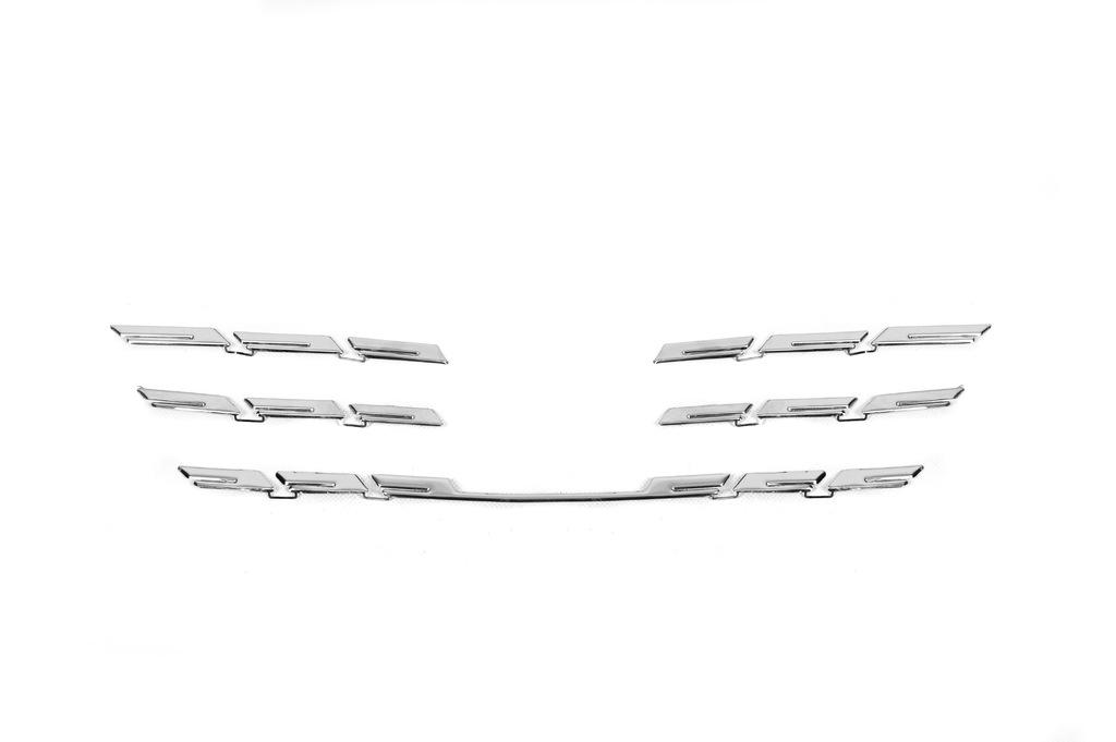 Radiator Grille Covers 2021-2025 (5 Pcs, Stainless Steel) Carmos - Turkish Steel for Renault Megane IV