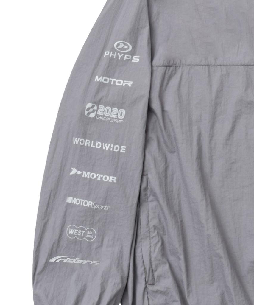 PHYPS MOTORCYCLE Lightweight Windbreaker Charcoal