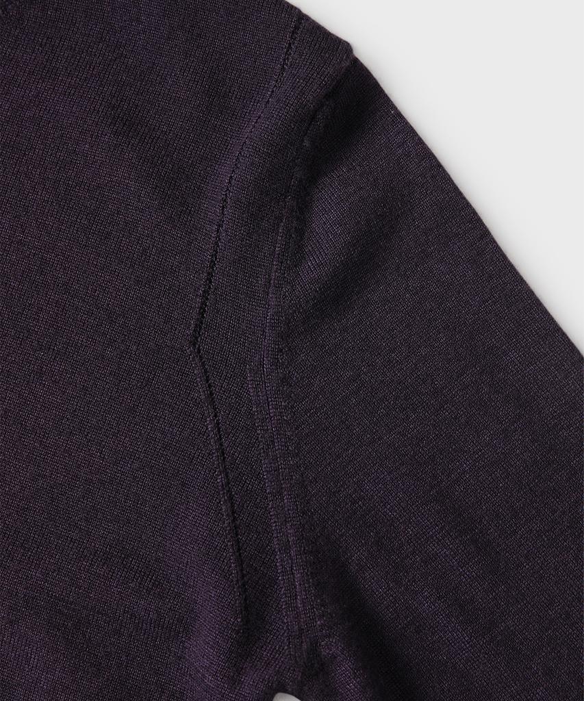 PANICALE Purple 100% Merino Wool Turtleneck Knit
