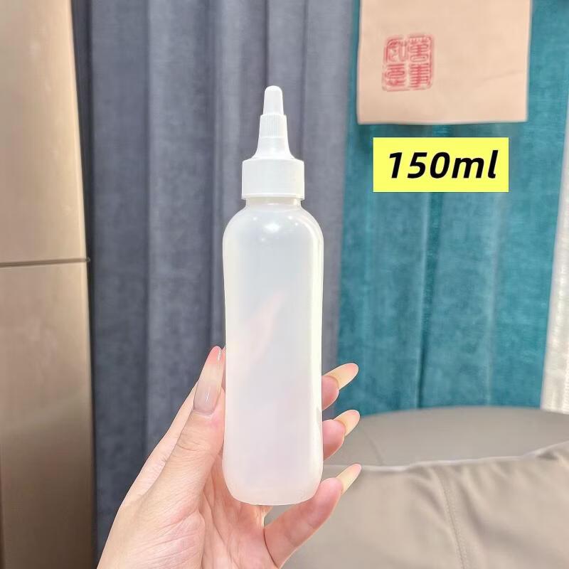 OIMG 150ml Transparent Squeeze Bottles with Pointed Nozzle (8-pack)