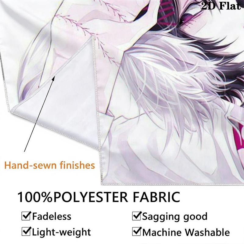 Tokyo Ghoul Wall Tapestry Aesthetic Wall Hanging Printed Fabric Blanket Decorative Tapestries for Bedroom Living Room Home Decor