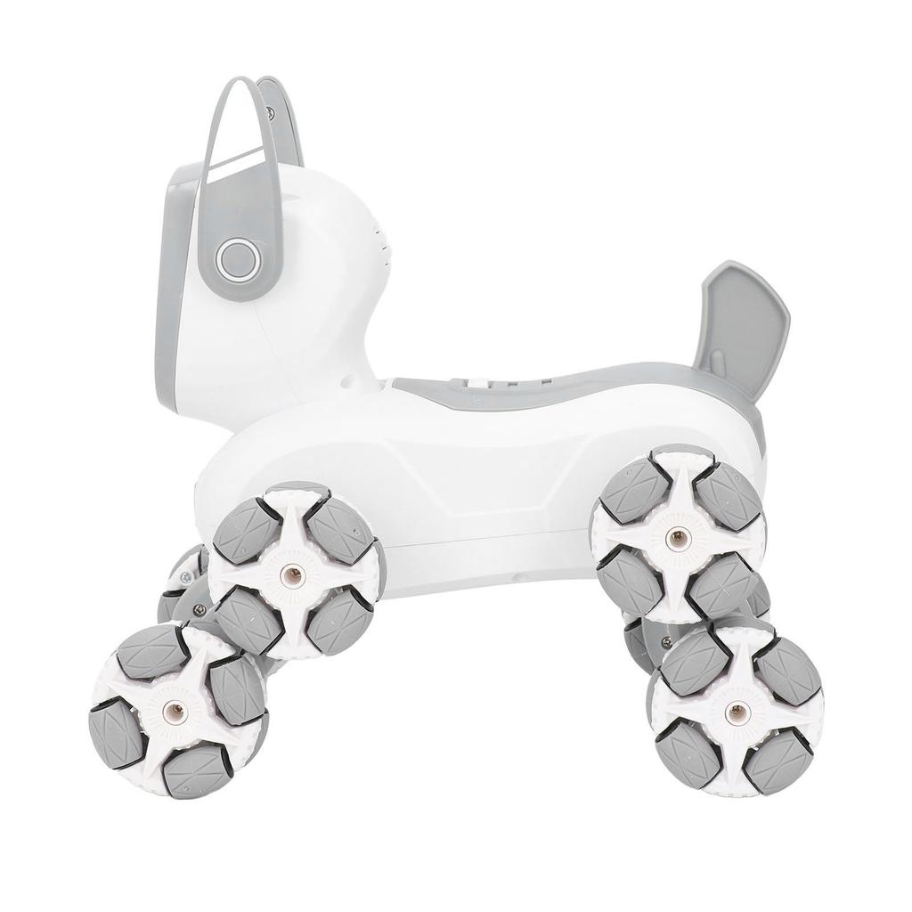 Remote Control Robot Dog Toy with Music Light 2.4Ghz Rechargeable 8 Wheels Stunt Robot Dog for Boys