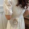 With Chain Strap Clear Acrylic Chain Bag Gold Lock Buckle Small Clutch Purse  Evening