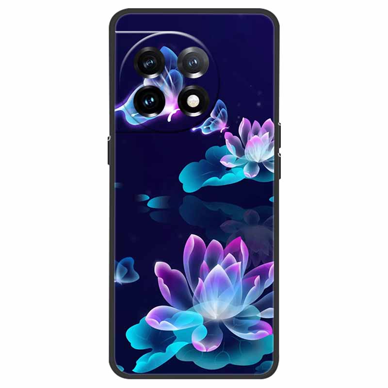 Für OnePlus 11 Hülle OnePlus11 5G Stoßfest Weiches Silikon TPU Rückseite für OnePlus 11 One Plus 11 5G Handyhüllen Niedliche Katze Wolf