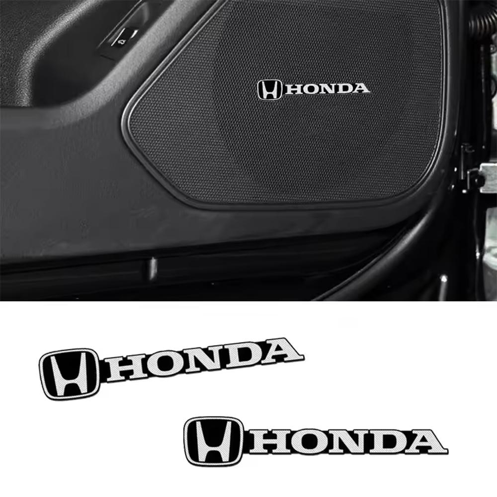 Audio Horn Decorative Sticker, Car Speaker Emblem Badge Decal, Interior Modification Accessories for Honda Civic Accord CRV akn256