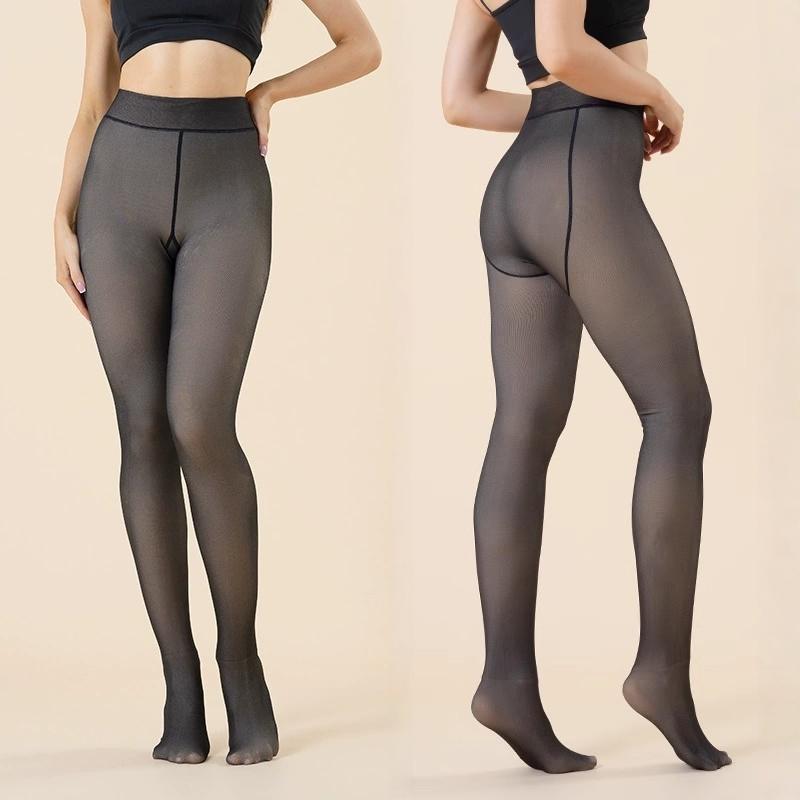 Autumn Winter Thicken Thermal Oversize Stockings High Waist Stretchy Compression Shaping Tights Soft Velvet Leg Warmers Leggings