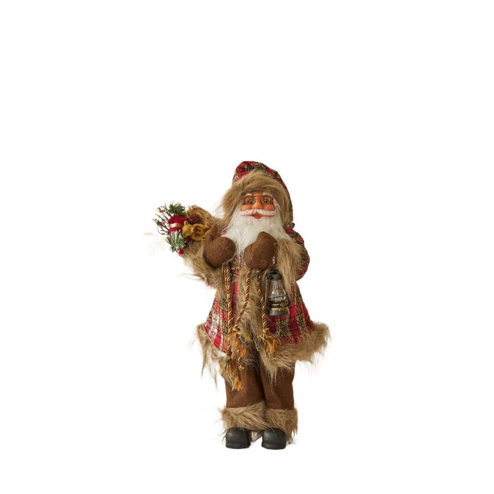 Standing Santa Claus  Statue Ornaments 30/45cm Santa Claus Toy Santa Claus Doll  Mall