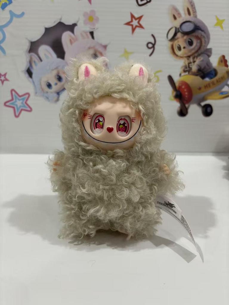 Pleasant Goat Labubu Plush Toy Keychain Vinyl Blind Box Doll