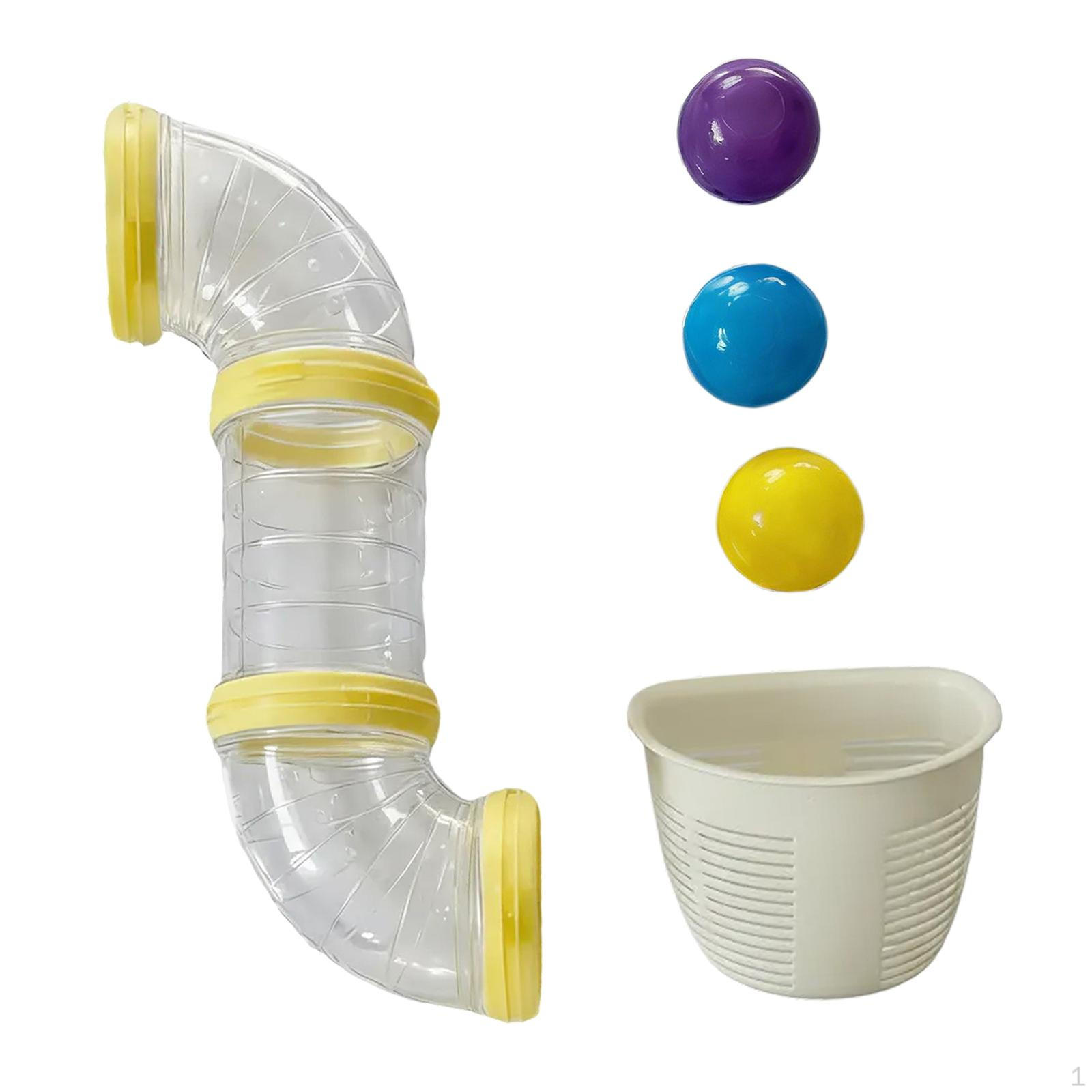 

1 Piece Busy Board Pipe Toy Sensory Tube DIY Accessories Fine Motor Skills Games Educational PP yellow 43cm