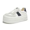 Foam Sole Leather Little White Shoes 2025 Autumn New Thick Sole Heightening Sports Board Shoes Casual Versatile Shoes Women's