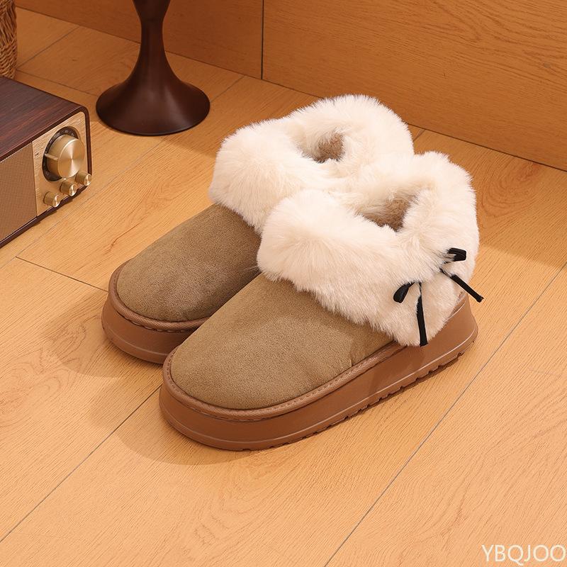 Fashion Women's New Winter Short Boots 2024 Thick Soled Soft and Velvet Thickened Warm Casual Cotton Shoes Platform Zapatos De Mujer