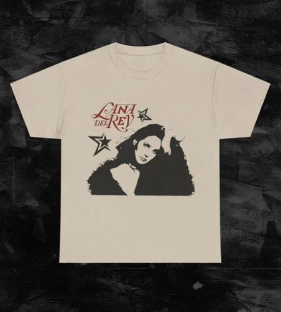 

Lana del rey STAR GIRL graphic t-shirt, Lana Del Rey TShirt,white T shir 2XL