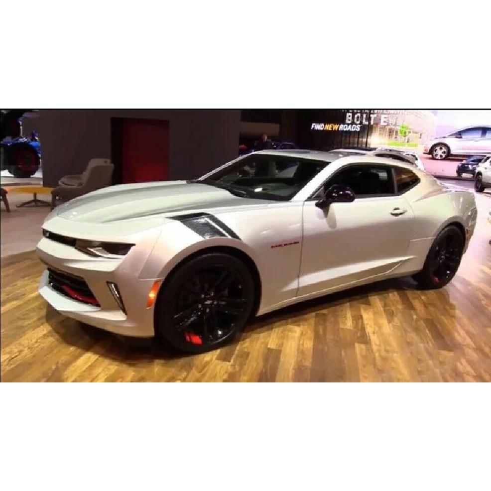 2 szt. Błyszczące Naklejki Paski Hash Marks na Błotnik Boczny Dla Chevy Corvette Camaro
