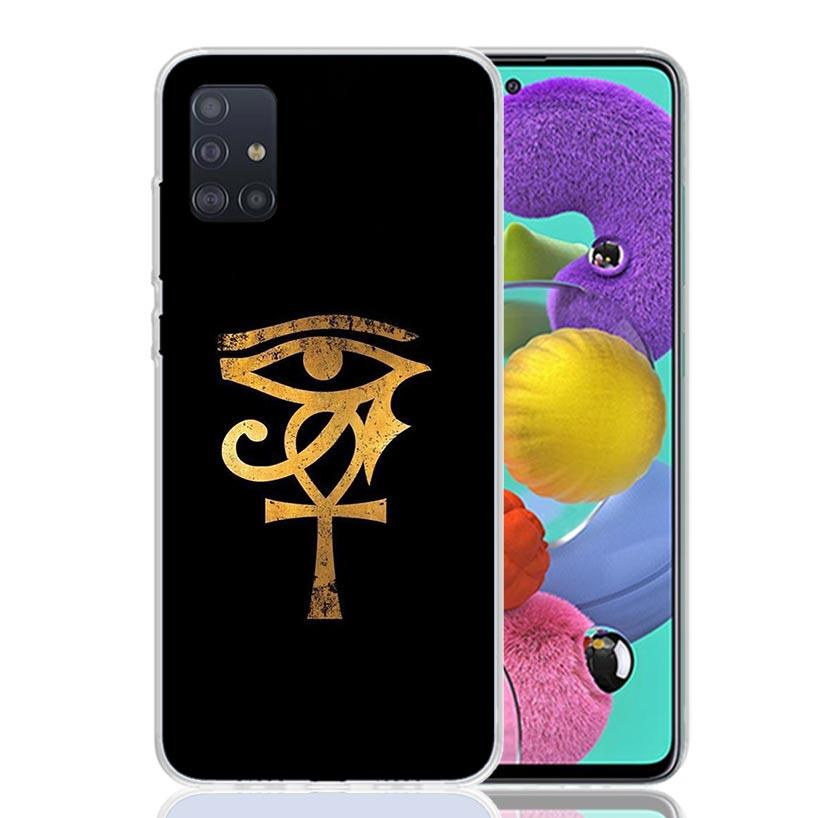 

Священный Глаз Гора Египет Фреска Чехол для Телефона Для Samsung Galaxy A52 A32 A22 A12 A02S A50S A30S A51 A31 AA71 Note 20 Ultra 10 S10 Samsung A20(A30)