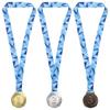 PATIKIL 6,5 cm Gold-, Silber- und Bronzemedaille, 3