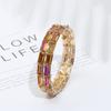 Accessori Europeo e Americano Semplice Bracciale in Vetro e Pietre Bracciale Temperamento Bracciale da Banchetto da Donna Bracciale