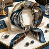 100% Mulberry Silk Scarf 70x70cm Square Neck Wrap Outdoor Air Conditioner Shawl Fashion Headscarf