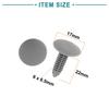 ACROPIX Car Door Fastener Rivets Fender Push Clips Universal 6mmx6.5mm Hole Gray 30pcs