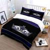Purple Crown Royalty Bed Set Design Print Bedding Set Duvet Cover Pillowcases (1* Duvet Cover 2* Pillowcases Do Not Include Comforter)