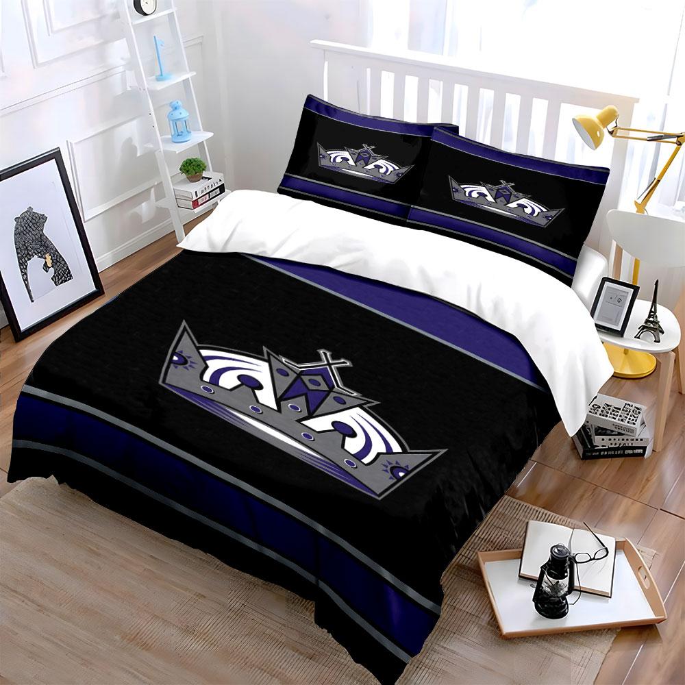 Purple Crown Royalty Bed Set Design Print Bedding Set Duvet Cover Pillowcases (1* Duvet Cover 2* Pillowcases Do Not Include Comforter)