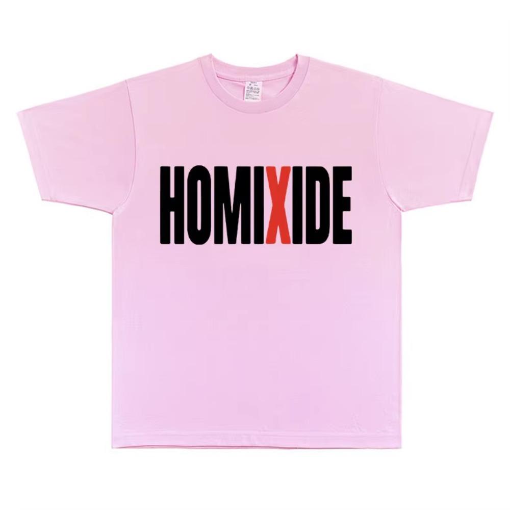 Rapper Homixide Gang Graphic T-shirt Playboi Carti Opium Merch Tshirt Men Women Hip Hop Oversized T Shirts Male  Tops Tees