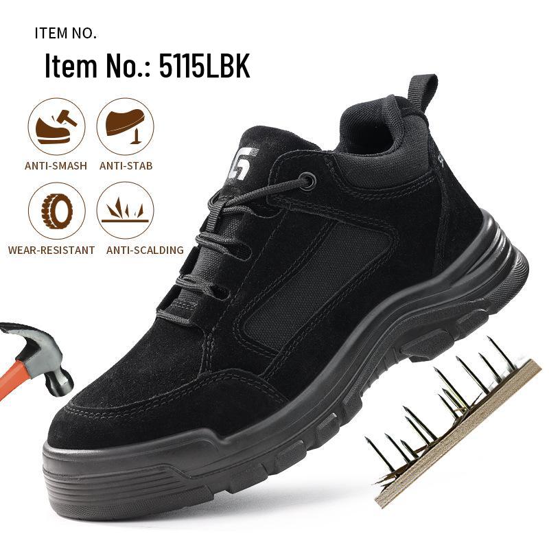 Men s Winter Fleece-Lined Kevlar Sole Work Shoes – Anti-Smash, Anti-Puncture, Wear-Resistant