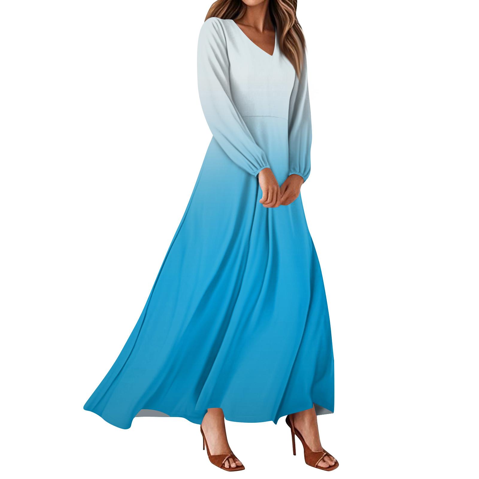 

Женские летние платья Повседневные платья макси с длинным рукавом Милые платья макси с цветочным принтом Платья для гостей на свадьбу Легкие платья XL