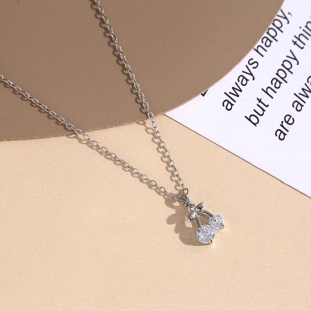 

Подвеска-вишенка из циркония с медным покрытием, DIY аксессуары для волос, ожерелье, ювелирная фурнитура, цепочка для ключицы для одежды, подвеска