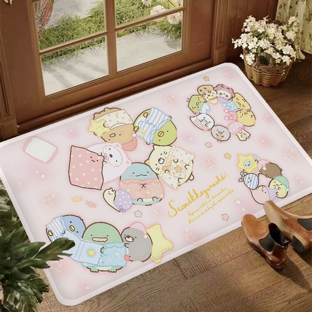 Cartoon Pink Sumikko Gurashi Kitchen Mat Cheaper Anti-slip Modern Living Room Balcony Printed Modern Home Decor