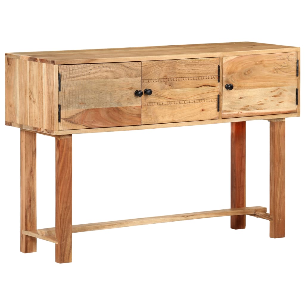 Sideboard 115 X 35 X 75 Cm Solid Acacia Wood