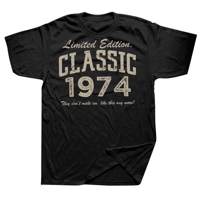 51 Year Old Gift Classic 1974 Limited Edition 51st Birthday T-Shirt Unisex Summer Streetwear Tops Print Short Sleeve