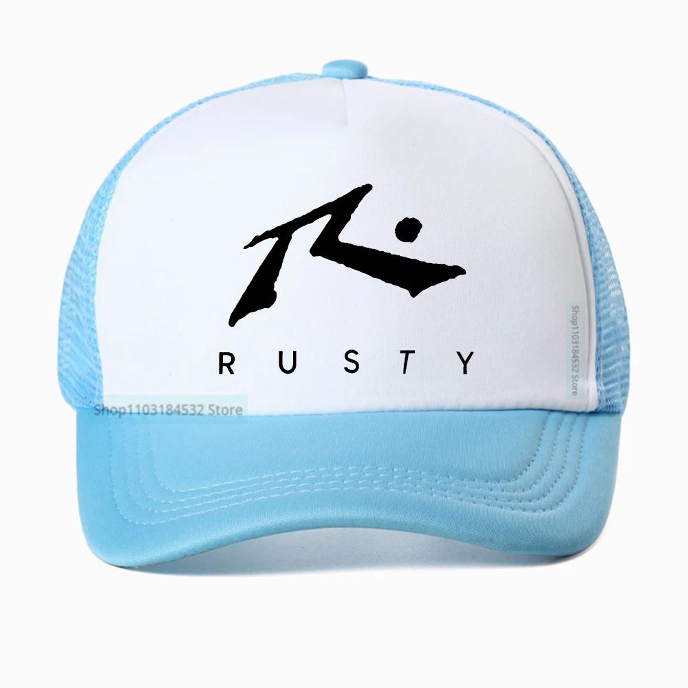 

New Rusty Unisexs TV Screen GraphicPrint baseball cap casual unisex Breathable snapback hats fashion mesh trucker hats Adjustable