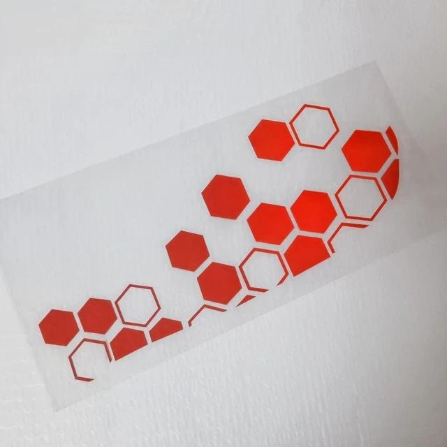 Honeycomb shape car sticker Motorcycle battery car personality creative modification sticker body decoration car sticker
