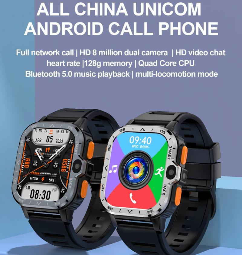 2025 ÚJ Valdus PGD Android Okosóra Férfi GPS 16G/64G ROM Tárhely HD Duális Kamera NFC 2G 4G SIM Kártya WIFI Vezeték Nélküli Gyors Internet Elérés