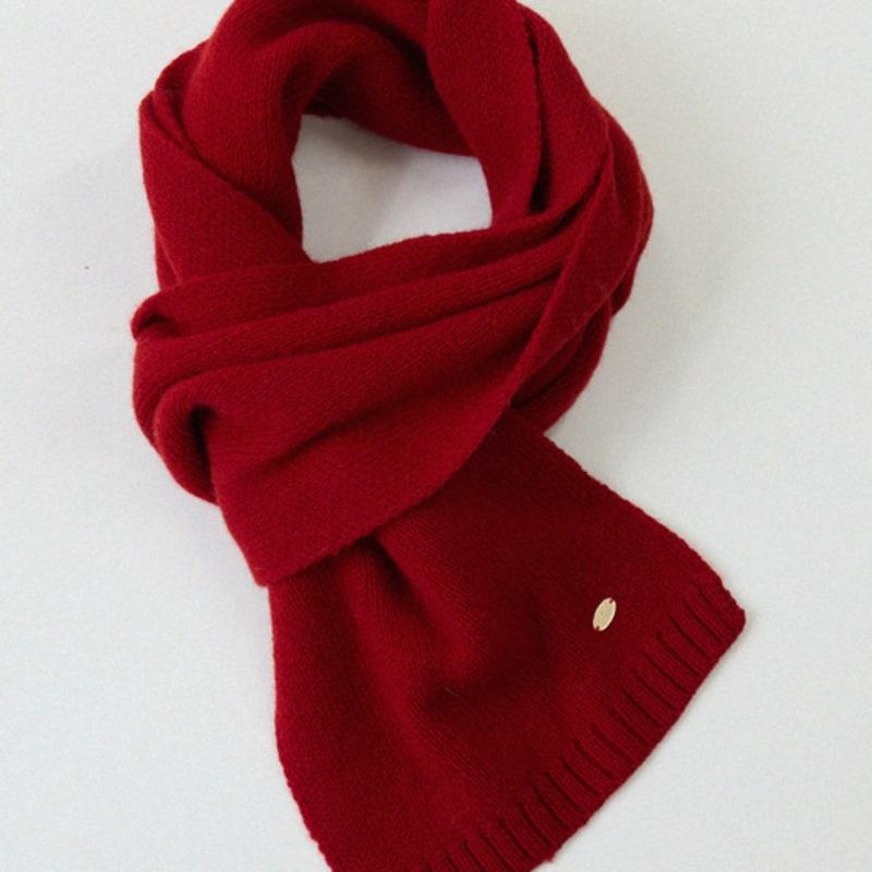 LE STUDIO SIMPLE WOOL MUFFLER 5 COLOR