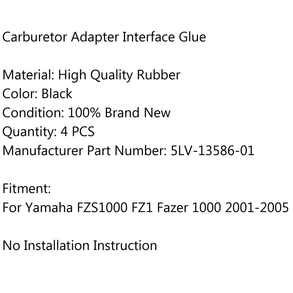 Forgasser Innsugsmanifold Mansjetter For Yamaha FZS1000 FZ1 Fazer 1000 2001-2005