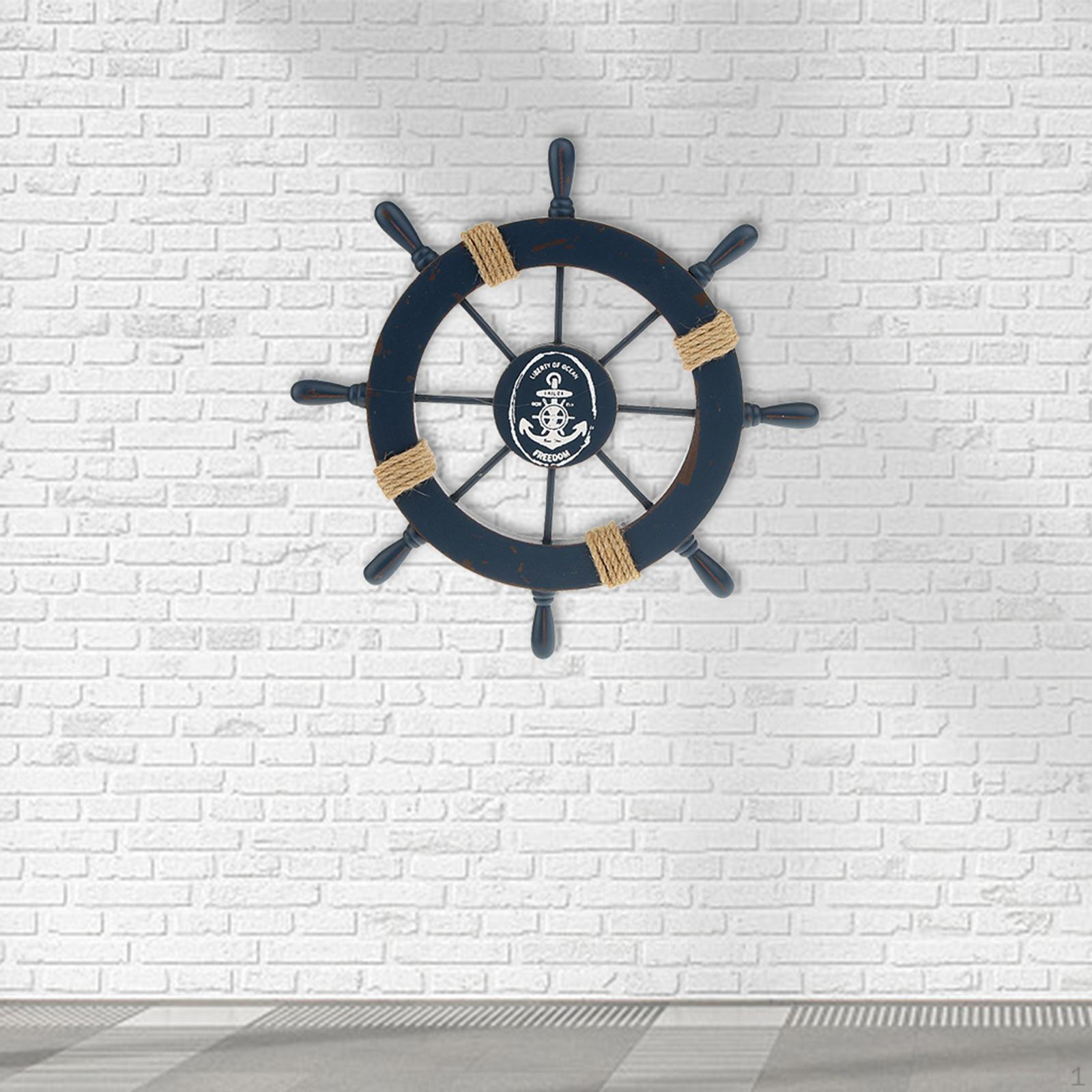 Ship Wheel Helm Wall Party Decoration темно-синий