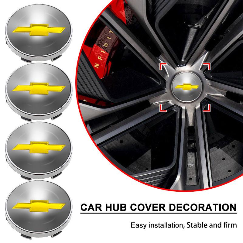 4pcs 56/60mm Car Wheel Center Hub Cap Car Rims Dust-proof Cover Hubcaps for Chevrolet Spark Crvalier Captiva Cruze Silverado